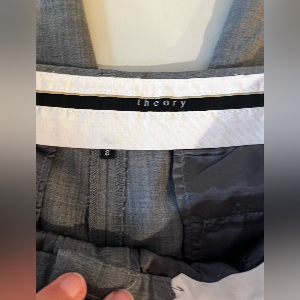 THEORY TROUSER BERMUDA SHORTS SIZE 8 - Picture 4 of 8